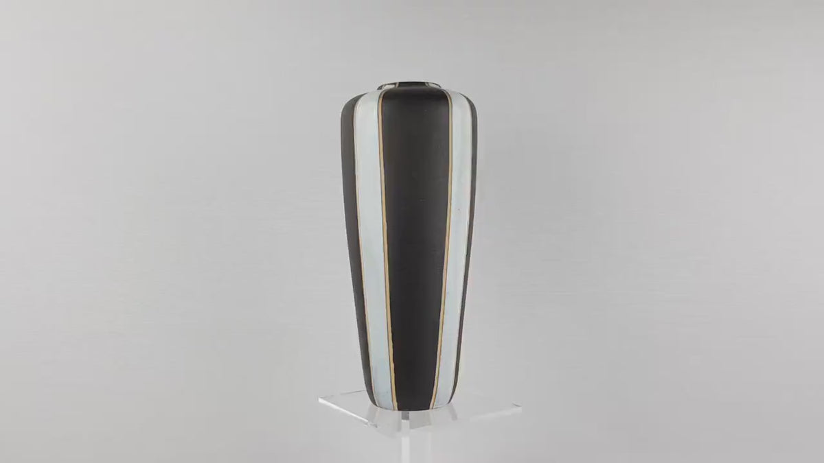 Rare RUSCHA KERAMIK Vase – “Pinguin” Decor by Hanns Welling, 1958 – Mid-Century Modern West German Pottery