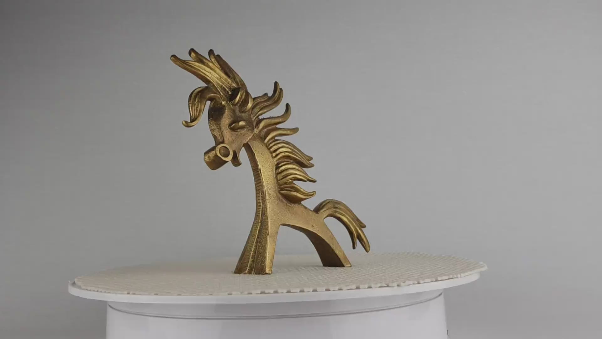 Vintage WALTER BOSSE Brass Horse for Hertha Baller Austrian Mid-century Design 1950s-60s