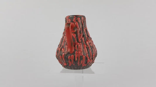 Vintage CERAMANO "Rubin" Handled Jug Vase| Design by Hanns Welling| 1960s - Excellent Condition!