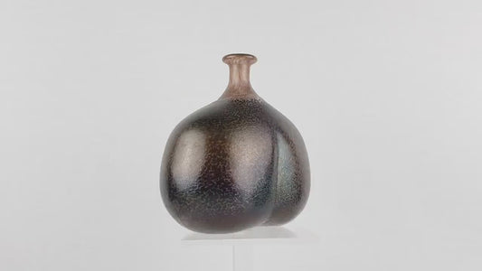 Vintage KOSTA BODA Sweden Boda Artist Collection Glass Vase by Bertil Vallien  Vulcano Series 48137