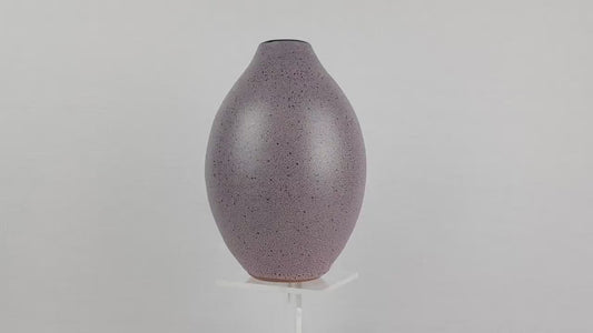 Vintage GRAMANN ROMHILD Topferei Speckled BlueVase East German Studio Art Pottery 1960s