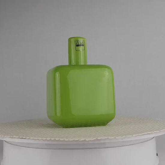 Vintage ASA SELECTION (former Sgrafo Modern) Apple Green Vase West German Pottery 1980s